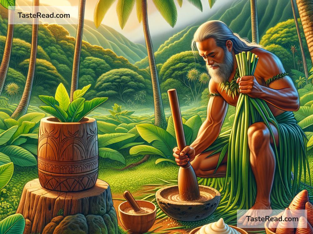 Native Hawaiian taro farming & traditional poi making