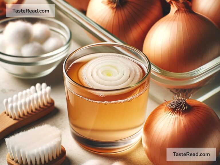 Onion juice for combating acne and reducing skin inflammation