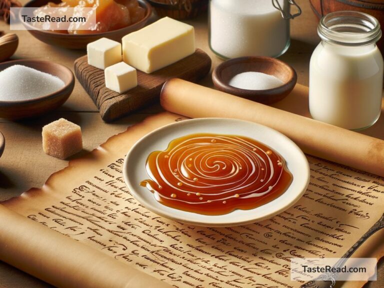 Origins of the first caramel in ancient tales