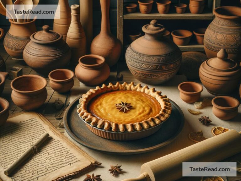 Origins of the first custard pie in ancient tales