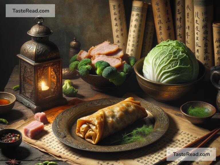 Origins of the first egg roll in ancient tales