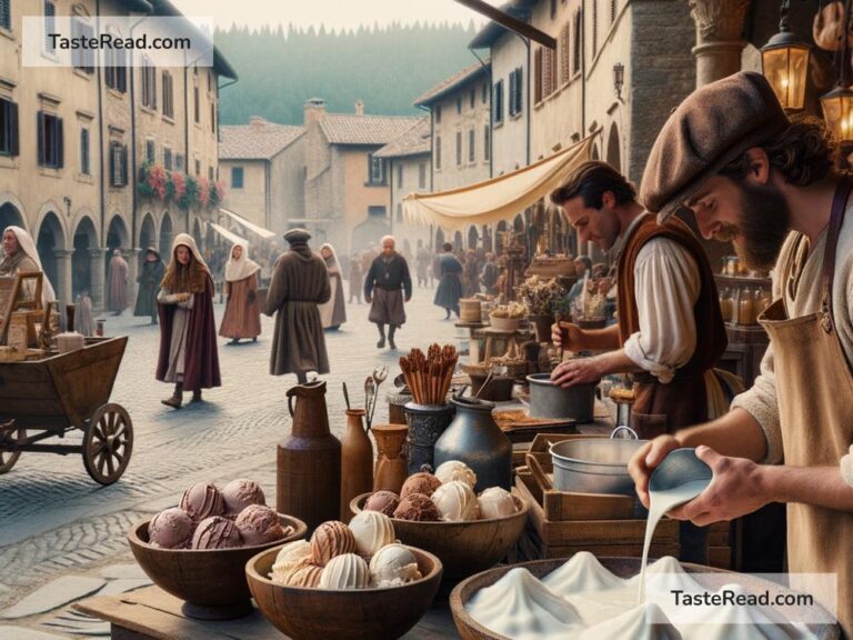 Origins of the first gelato in folklore