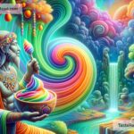 Origins of the first rainbow sherbet in ancient tales