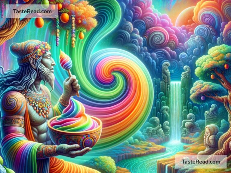 Origins of the first rainbow sherbet in ancient tales
