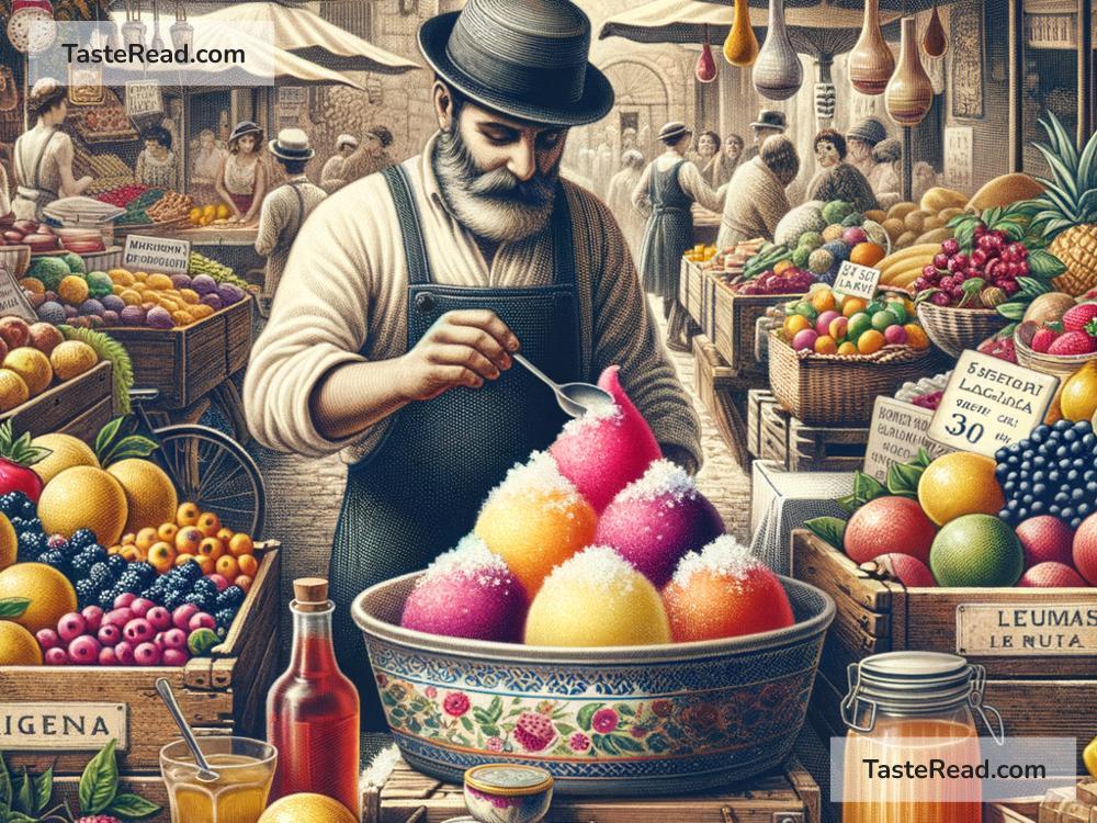 Origins of the first sorbetto in folklore
