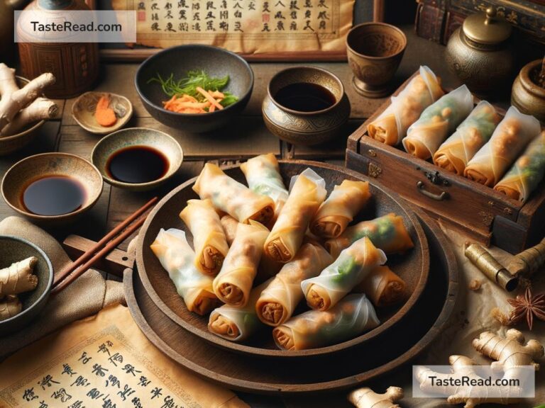 Origins of the first spring roll in ancient tales
