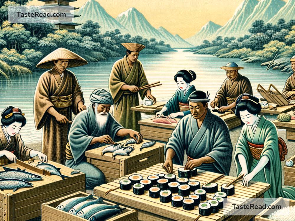 Origins of the first sushi roll in ancient tales