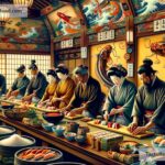 Origins of the first sushi roll in folklore