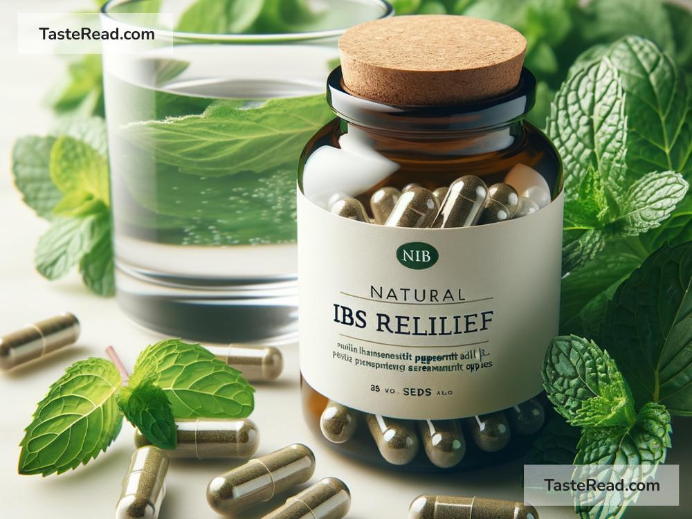 Peppermint oil capsules for managing irritable bowel syndrome symptoms