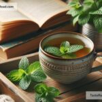 Peppermint tea for reducing stress and improving sleep quality
