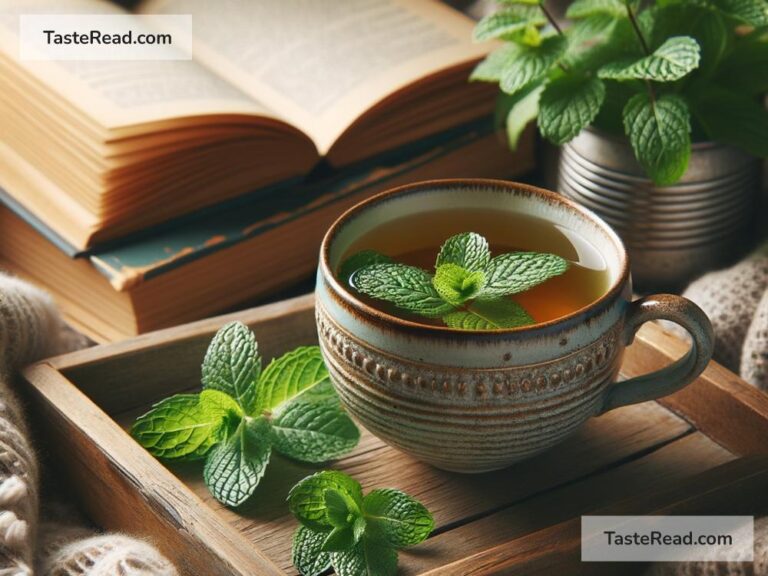 Peppermint tea for reducing stress and improving sleep quality