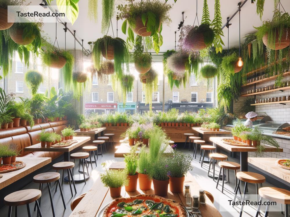 Pizza shops in London with a botanical theme