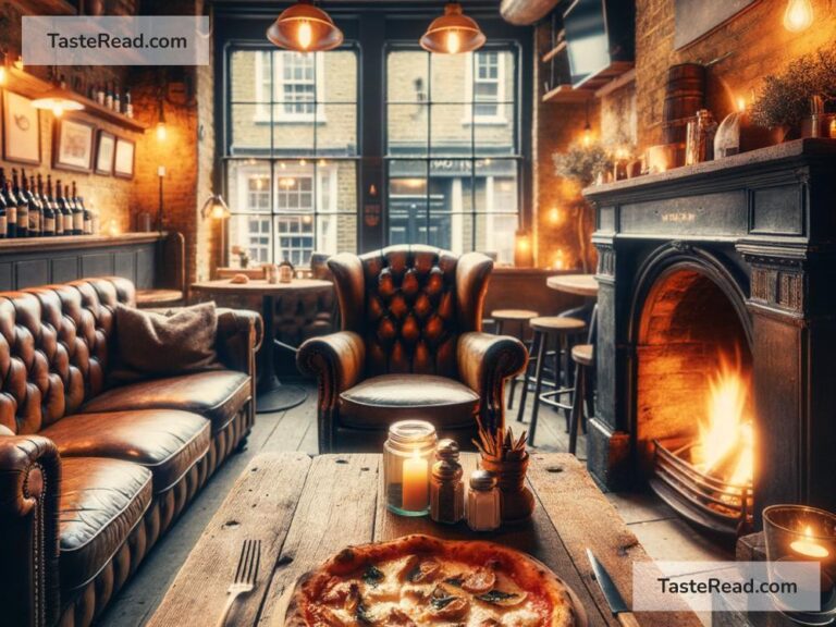 Pizza shops in London with cozy fireplaces