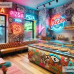Pizza shops in London with funky decor