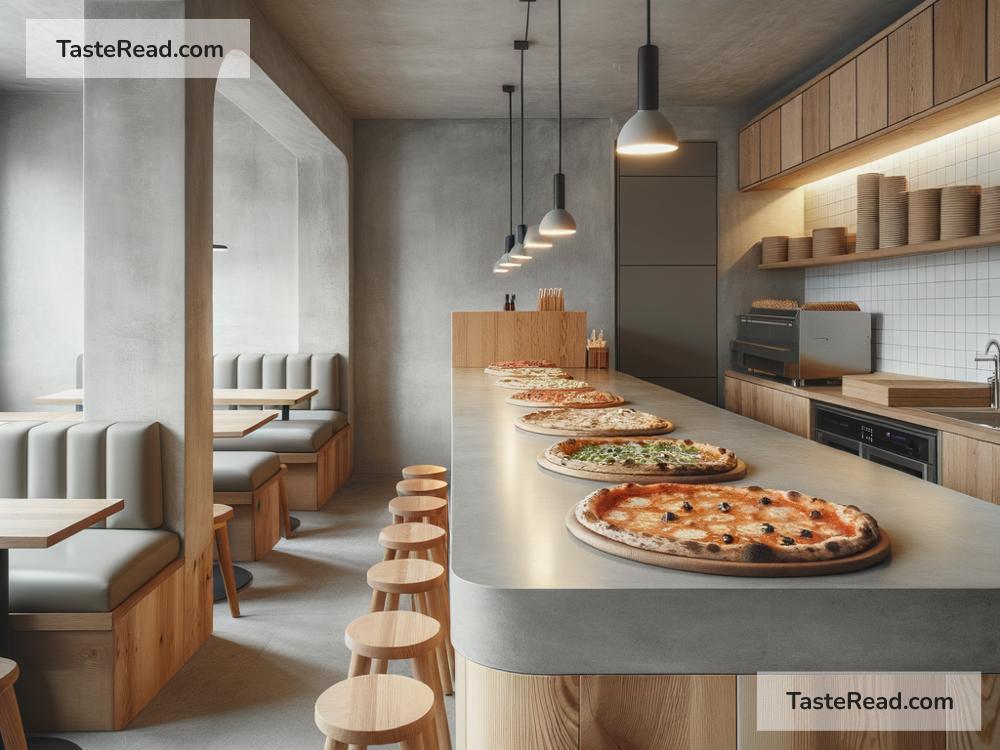 Pizza shops in London with minimalistic design