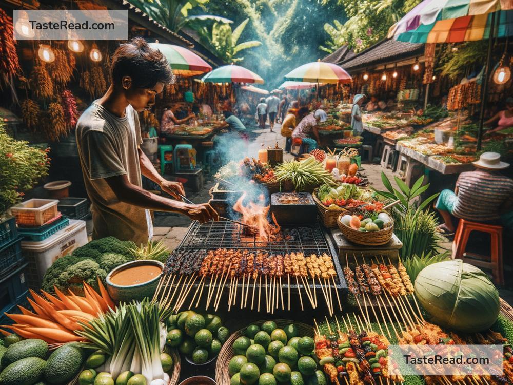 Reveling in Aromatic Chicken Satay in Bali, Indonesia
