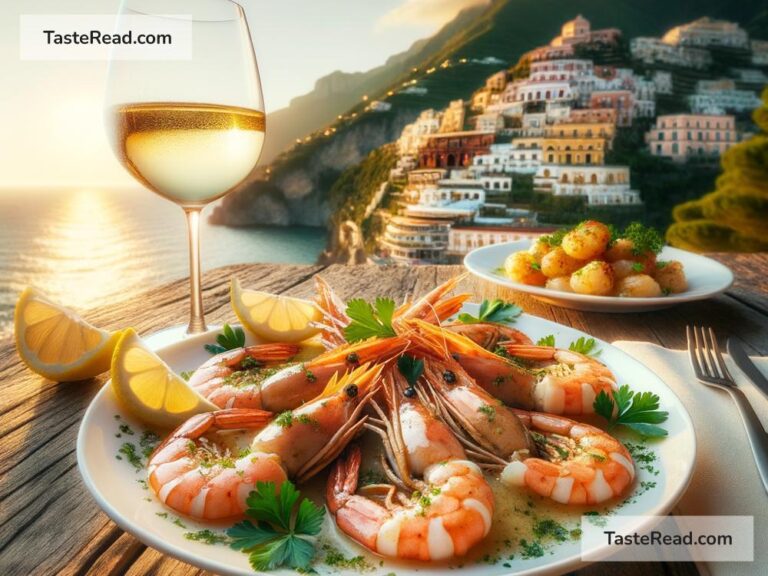 Reveling in Elegant Shrimp Scampi in Amalfi, Italy