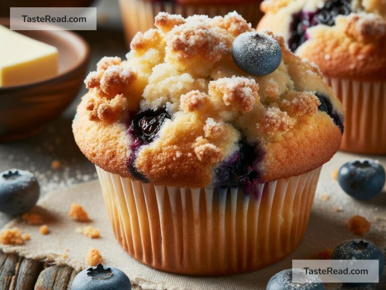 Step-by-Step Recipe for Homemade Blueberry Muffins with Streusel Topping