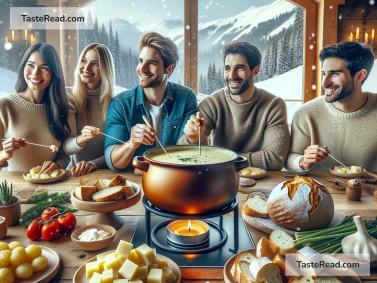 The art of crafting Swiss fondue as a communal dish