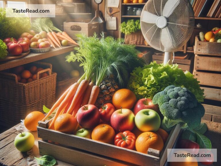 The effect of air circulation on fruit and vegetable flavor retention