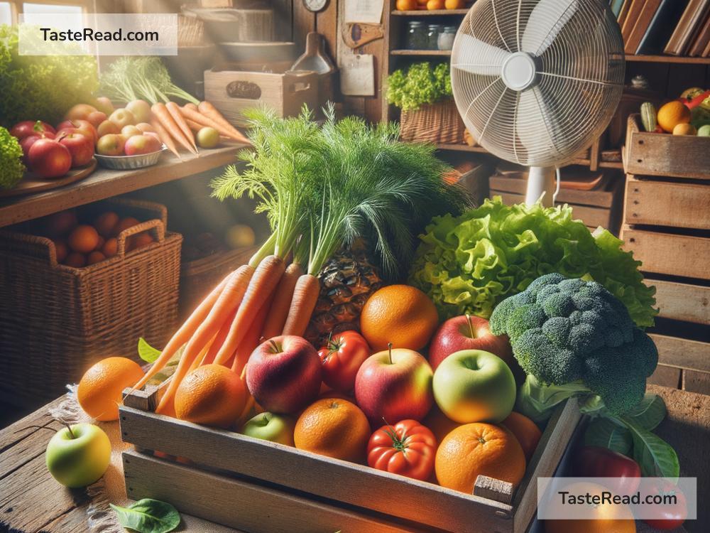 The effect of air circulation on fruit and vegetable flavor retention
