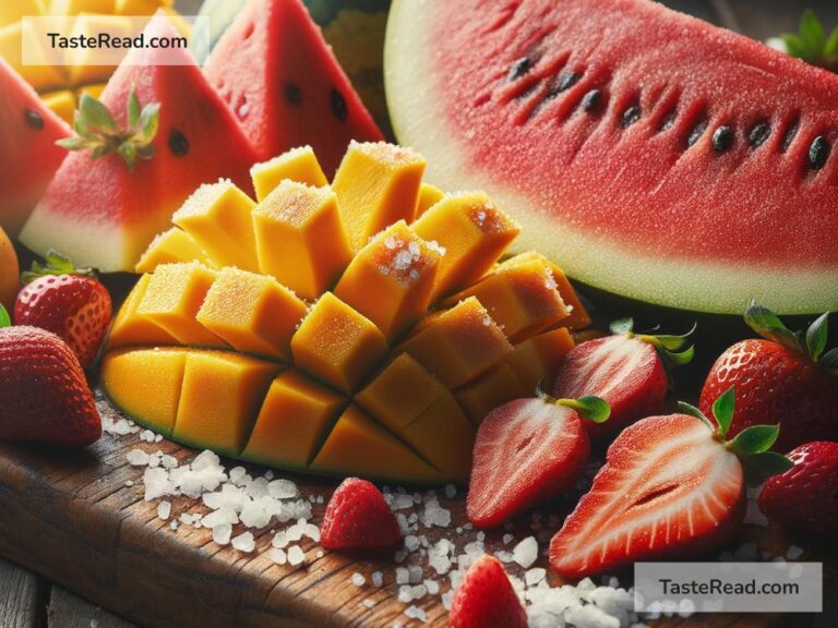 The effect of salt on the sweetness of fruits