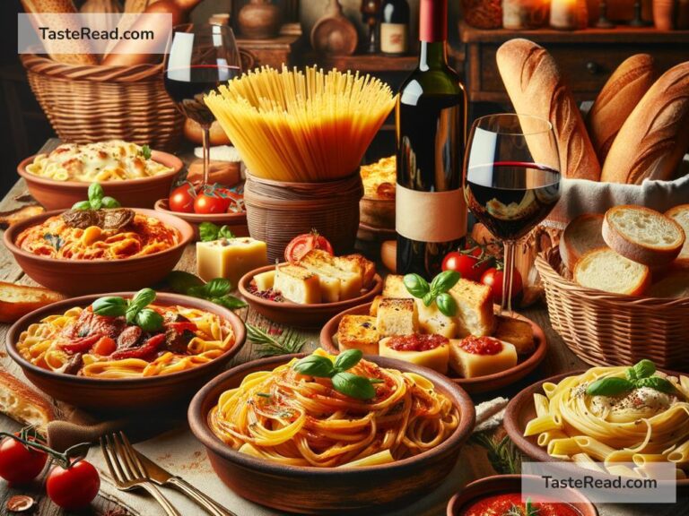 The history of Italian pasta dishes