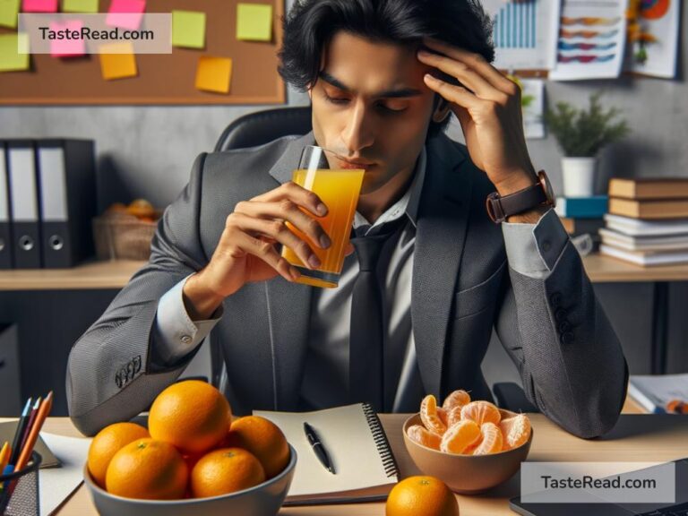 The impact of oranges on immunity in high-stress jobs