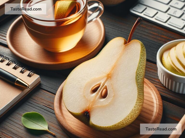 The role of pears in supporting digestive health for office workers