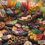 Traditional Australian bush tucker foods from Indigenous communities