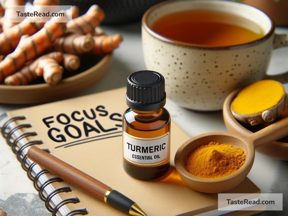 Turmeric essential oil for improving mental clarity and focus