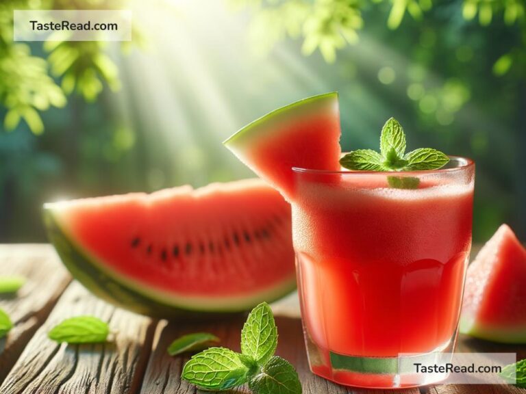 Watermelon juice for improving circulation and reducing muscle cramps