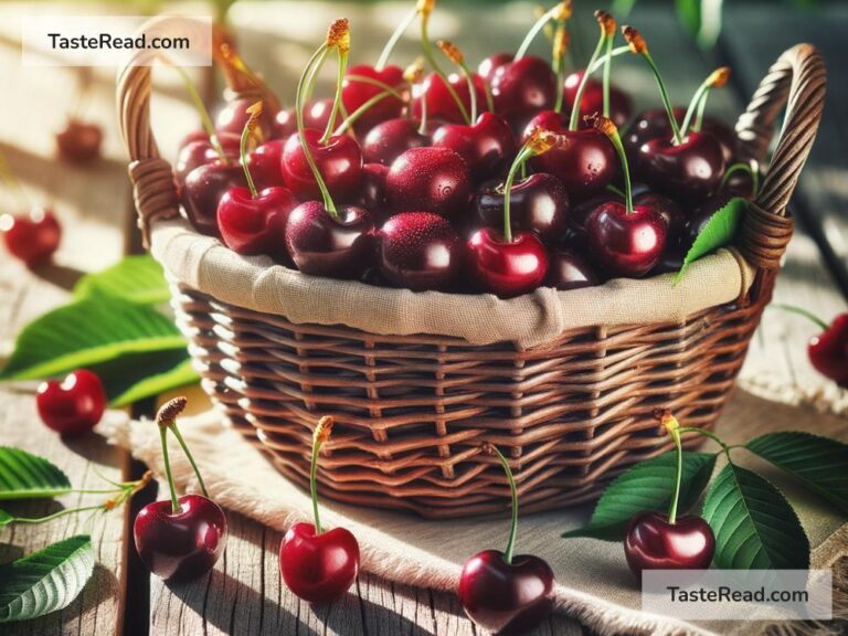 Why fruits like cherries have a balance of tart and sweet flavors