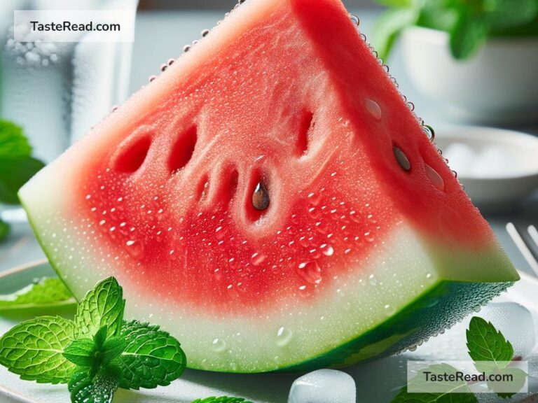 Why fruits like watermelon taste more refreshing when chilled